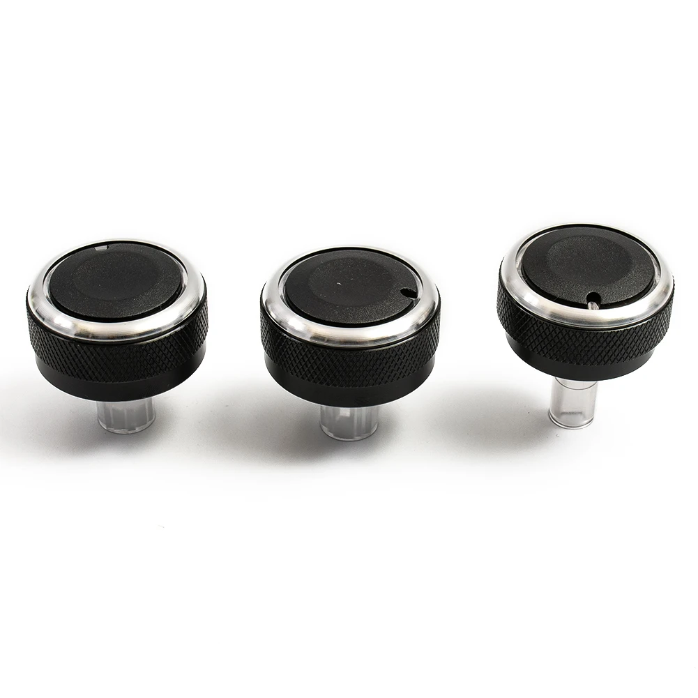 Alternatives A/C Knob Button Easy To Install Install Directly Replacement Black Parts Accessories Aluminum Alloy