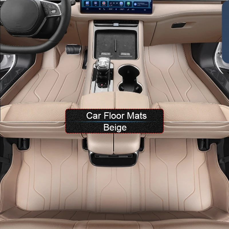 مخصص نابا الجلود المضادة للانزلاق سيارة القدم حماية حصيرة ل SERES AITO M5 2023-الحاضر السيارات الفاخرة مقاوم للماء وسادة أرضية ملحق