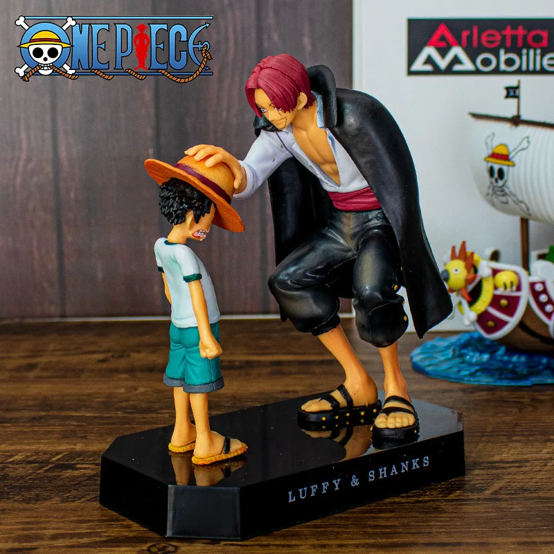 18cm One Piece Bandai Figure Four Emperors Shanks Straw Hat Luffy Action Figure One Piece Sabo Ace Sanji Roronoa Zoro Figurine