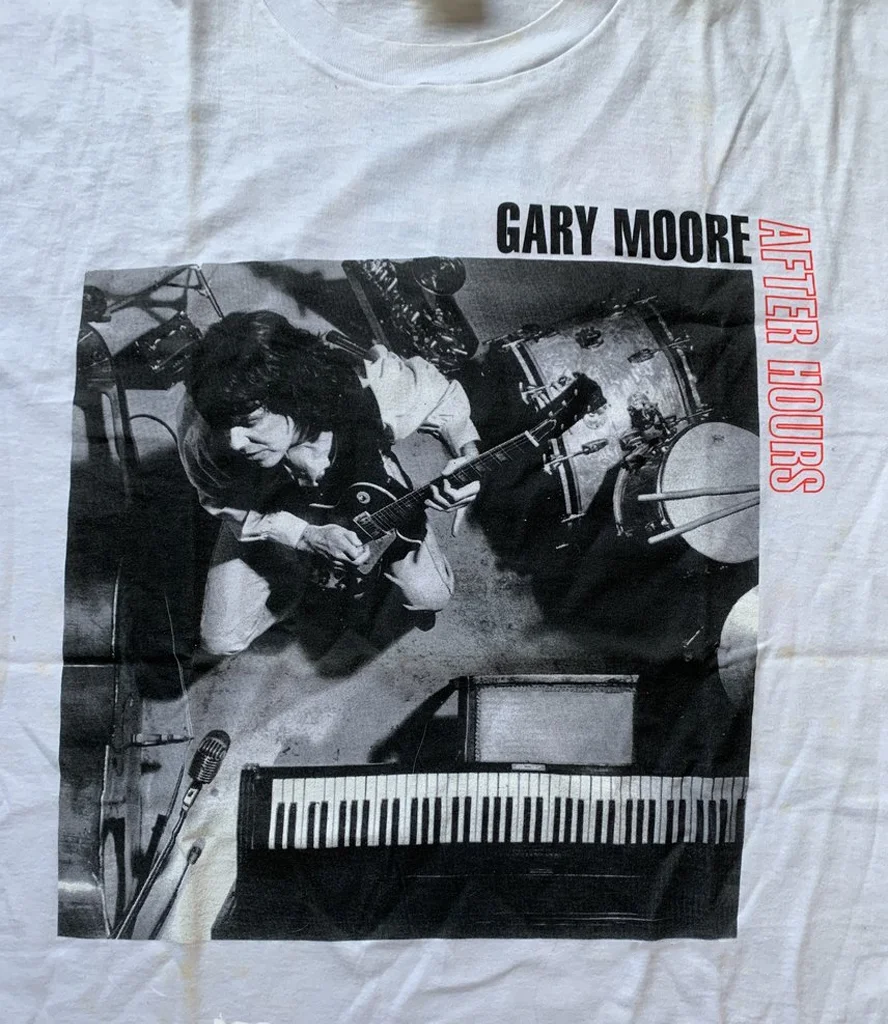 VTG Gary Moore after hours White T-shirt Unisex Tee All sizes 2F600