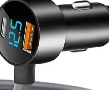 

For Starlink-Mini 3-in-1 Digital Display Car Charger DC Power Cord With Dual USB Ports Designed For Starlink-Mini Devices