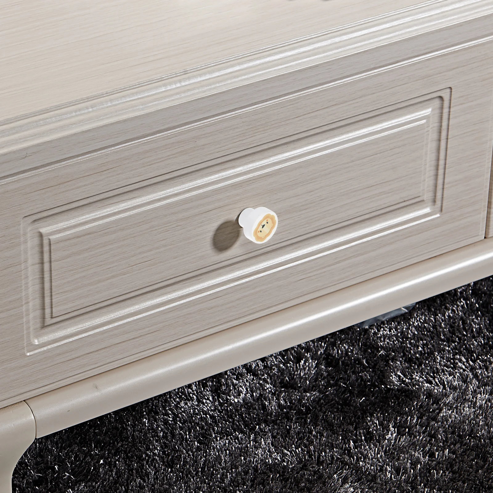 

6Pcs Animal Print Wooden Drawer Knobs Cute Cabinet Knobs Kids Room Handles Decorative Furniture Pulls Kids Room Handles