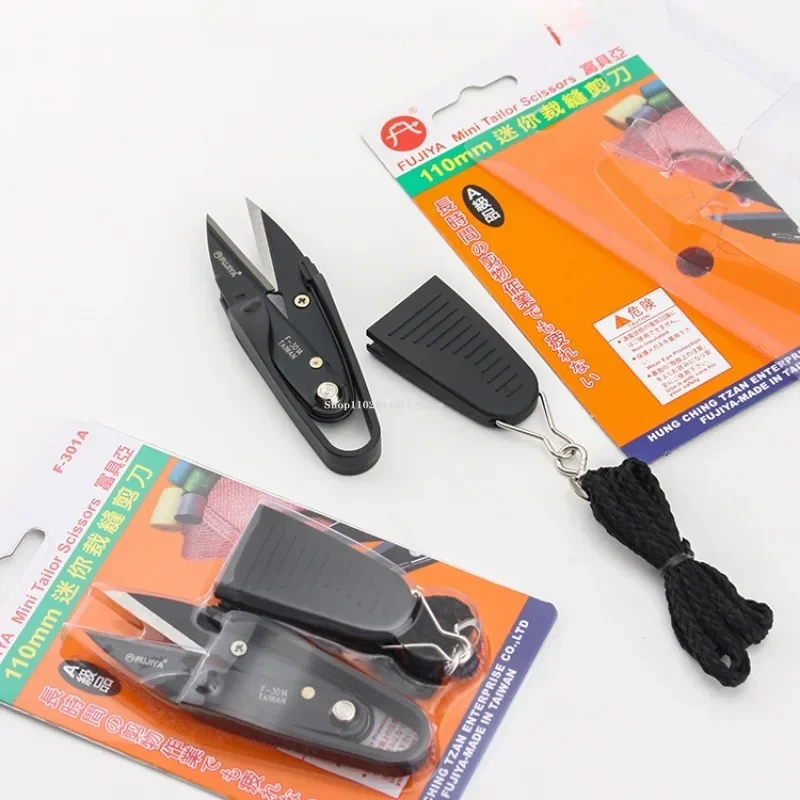 Taiwan Spring Yarn Cut Carbon Steel Leather Professional Thread Shears Handmade DIY Leather Scissors CuttingSewing Accessories