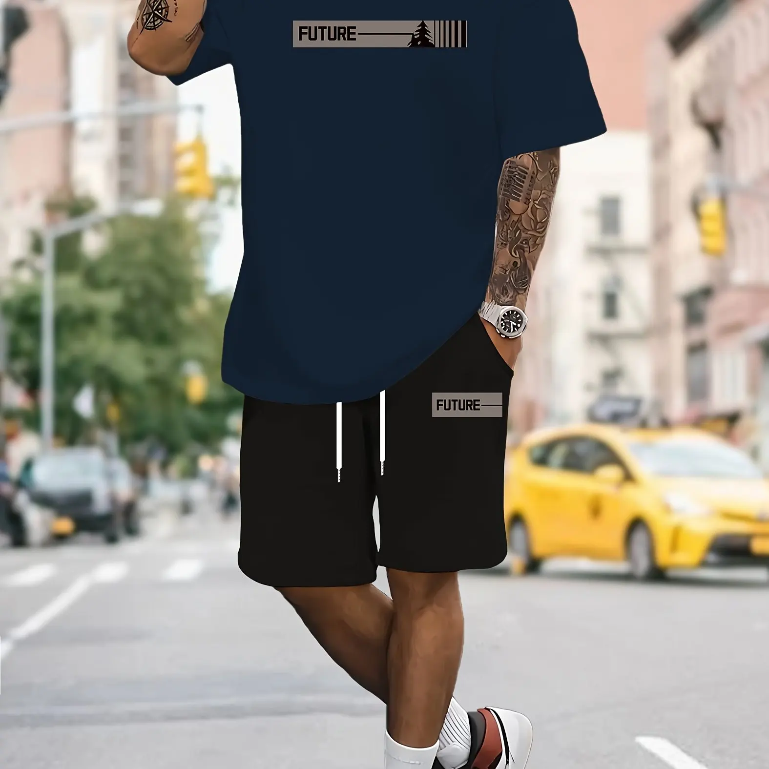 Short-sleeved Shorts Set Loose and Comfortable Outdoor 3D Printing Summer Hot-selling 2025 New High-quality Fashion Trend