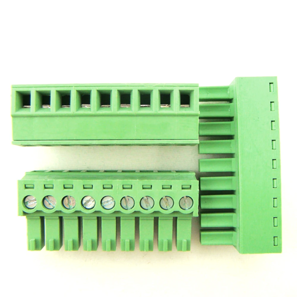 Free Shipping (10pcs/Lot) 15EDG-3.81-9P 9Pin Plug Screw Terminal Block ROHS Connector 3.81mm