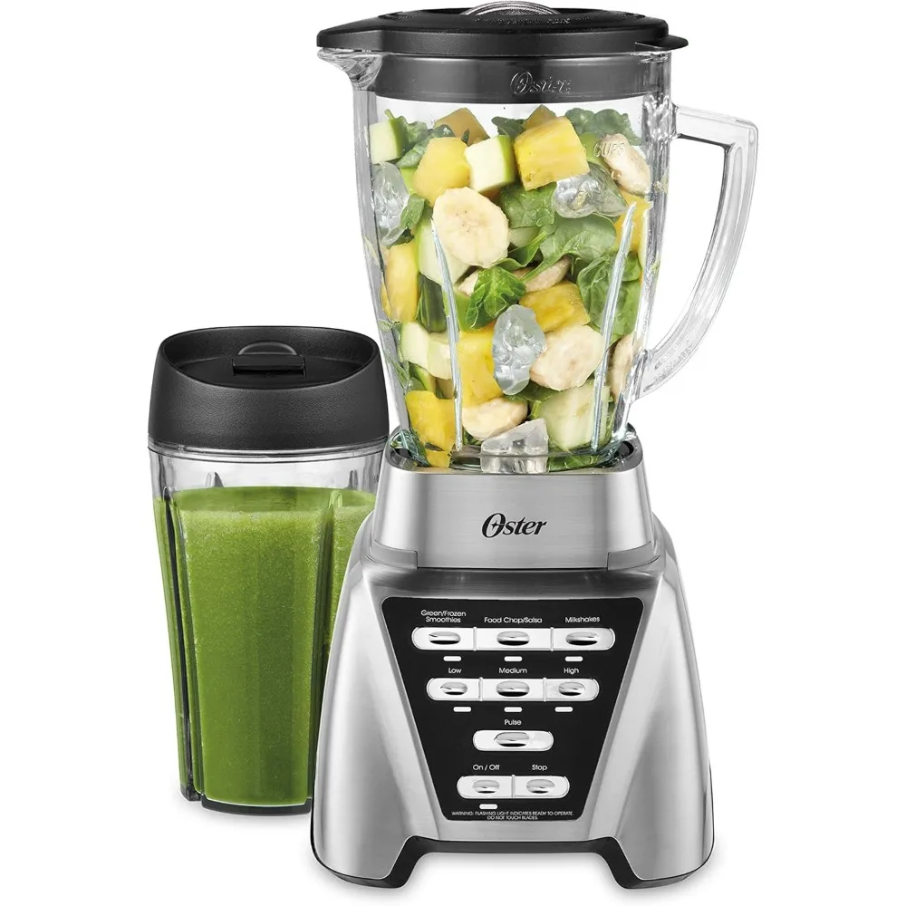 

Blender | Pro 1200 with Glass Jar, 24-Ounce Smoothie Cup, Brushed Nickel