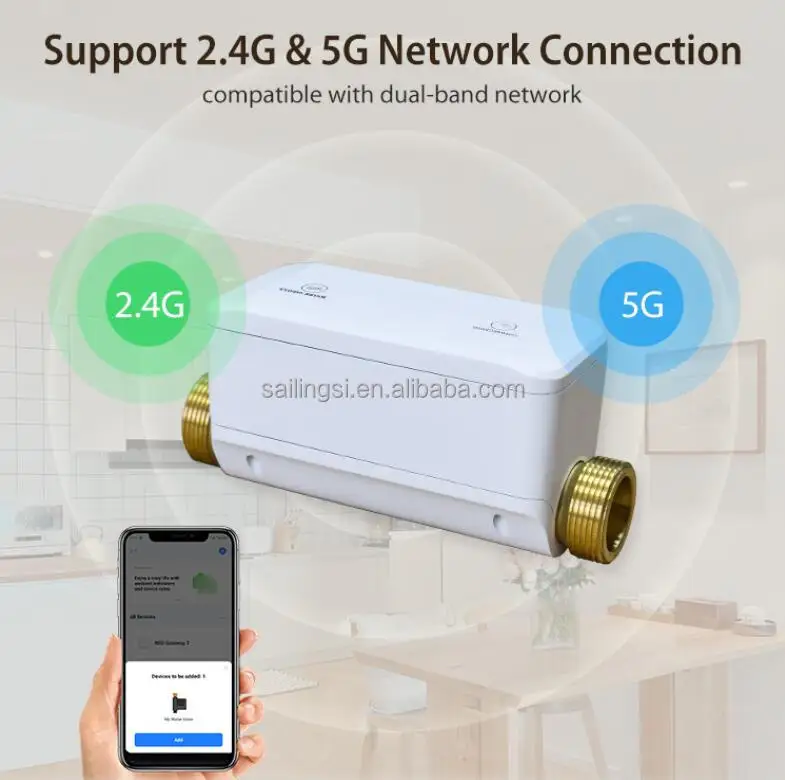 New WiFi Smart Water Valve Smart Phone Control Watering Manipulator Timer Smart Watering System 2.4GHz Work with Alexa Google