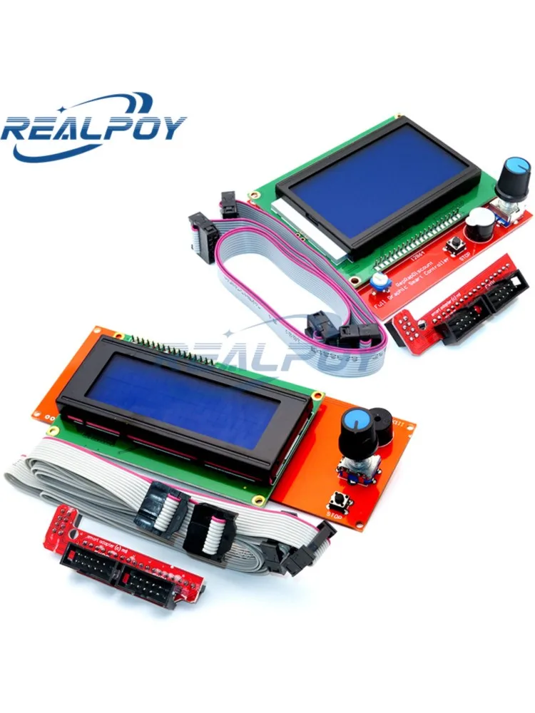 Wyświetlacz LCD 3D 2004 12864 do drukarek 3D Reprap Smart Adapter Controller Reprap Ramps 1.4 1.6 Mega2560 płytka 2004LCD Control — zdjęcie produktu 6