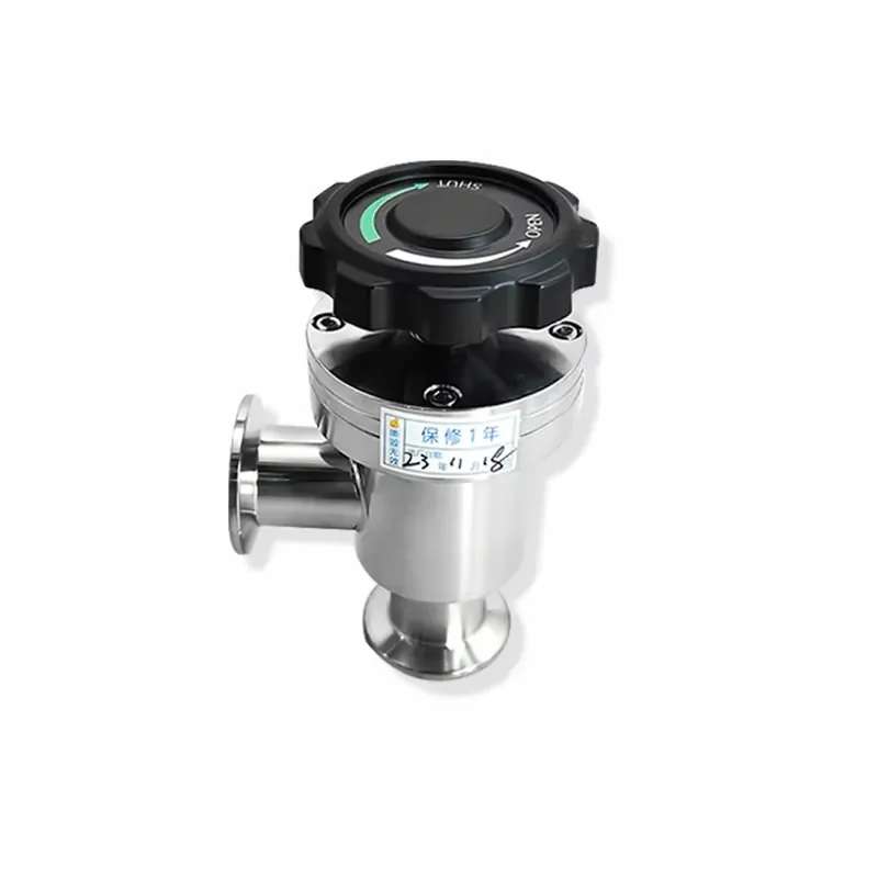 

SS304 Vacuum Manual L Type KF16/25 Angle Valves with Formed Corrugated Pipe Seal Stainless Steel Vacuum Valves NW25 Angle