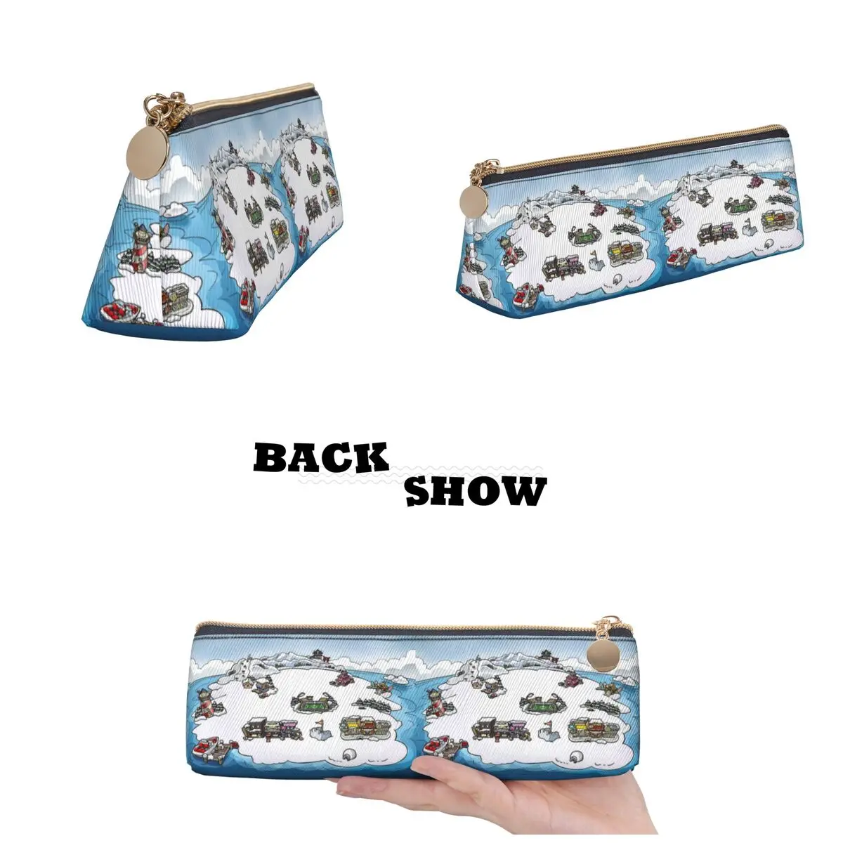 Club Penguin M Estuches para lápices Estuche para lápices Suministros de papelería Estuche para bolígrafos Estuche para lápices para niños y niñas Escuela