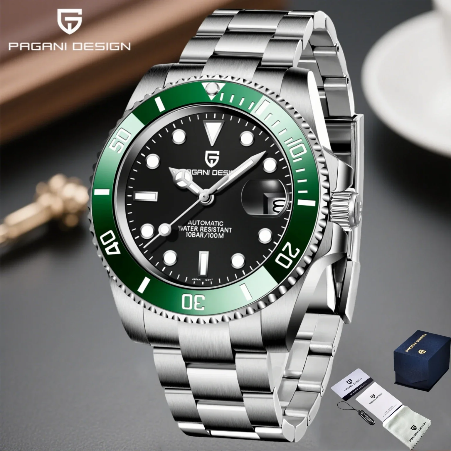 

Pagani Design Новые 2025 Мужские Механические Часы Miyota 8215 40 мм Нержавеющая Сталь Водонепроницаемые 100 м PD1661 Сапфировое Стекло Reloj Hombre