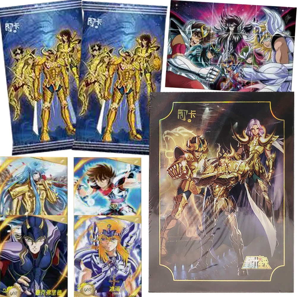 

Saint Seiya Collection Cards for Children Anime Character Hot Blooded Peripheral Creative Limited Battle Cards Christmas Gifts