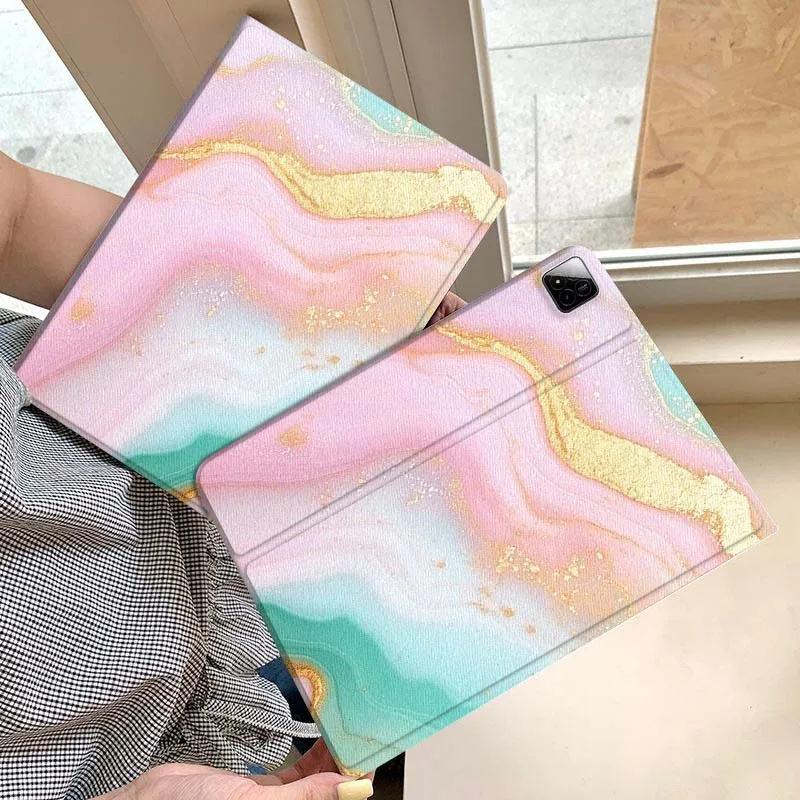 

Black White Gold Marble Tablet Case For Xiaomi Redmi Mini Pad SE K 2 4 5 6 7 8 2023 2025 11 8.8 11.2 10.1 Pro Gift