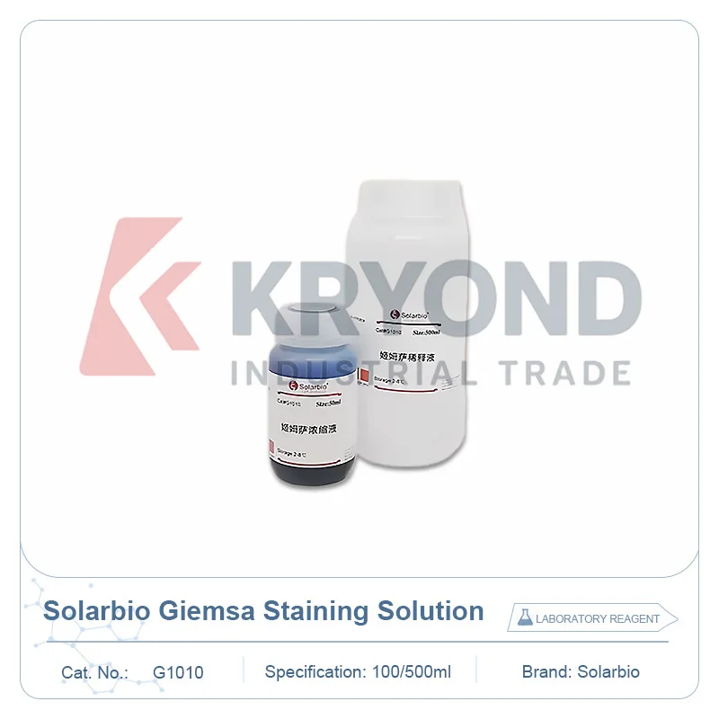 Solución de Tinción Giemsa Solarbio G1010, Reactivo de Laboratorio para Microscopia, Análisis Celular, Imágenes Celulares, 100ml 500ml