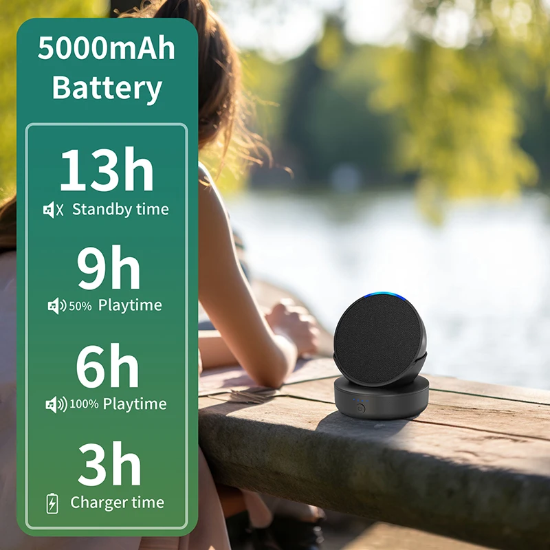 قاعدة بطارية لإيكو بوب ، 5000mAh ، حامل جبل ، بنك الطاقة المحمولة ، اكسسوارات الشاحن