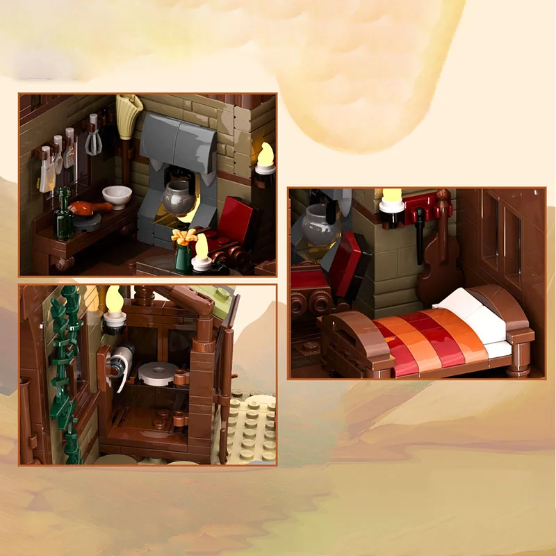 منتج جديد رائع MOC بنة نموذج ريد روك مزرعة التكنولوجيا وحدات لعبة أطفال هدية مجموعة تجميع ذاتية الصنع