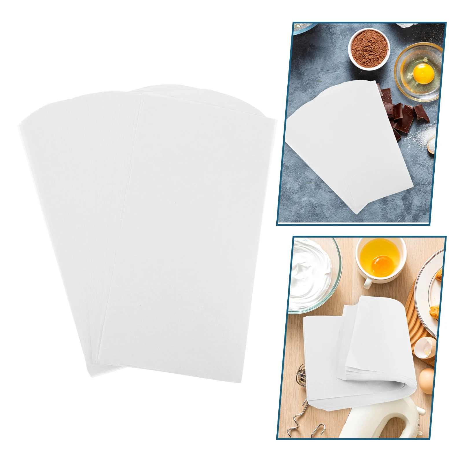 

300pcs 34X17.8Cm Freezer Tray Liners High Temp Parchment Paper Non-Stick Greaseproof Baking Sheets Air Fryer Liner For Home