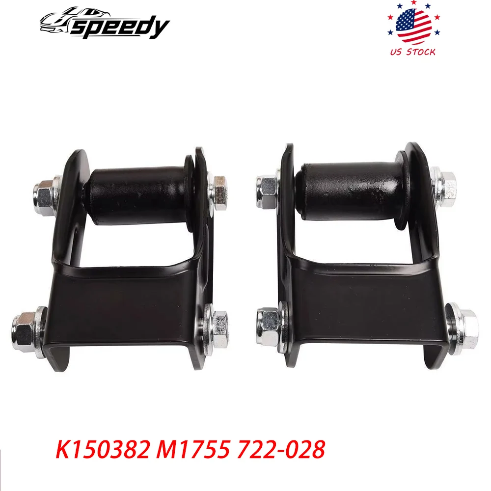 

K150382 M1755 722-028 1 Pair Rear LH & RH Leaf Spring Shackle Kit for 1994-2001 GMC Jimmy S15 1994 Blazer S10