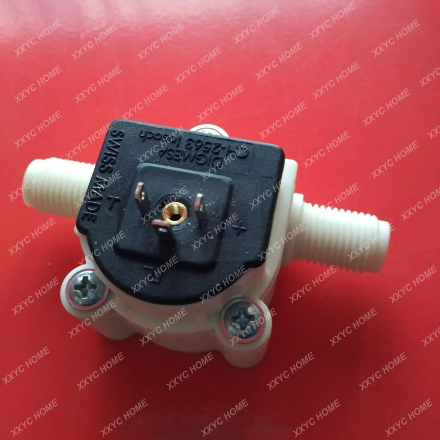 Hall Sensor Aliran Turbin Plastik Tampilan Digital FHKU938-1510 Pengukur Aliran Cairan Miniatur Presisi Tinggi