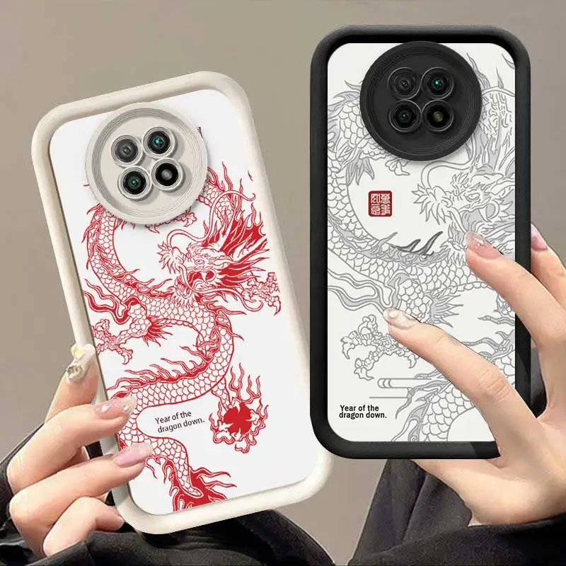 Note9 Line dragon Sky Eye Ladder Phone Case For Redmi Note 11 11S 10 10S 10T 10Pro 9T 9S 9Pro 9Pro 8 8Pro 7 7Pro 7S Cover