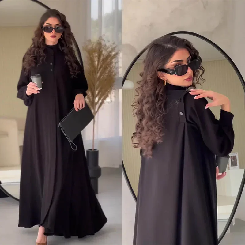 Novedad de verano para mujer, vestido camisero holgado informal de un solo pecho para ir al trabajo, vestido de vacaciones, vestido estilo camisero