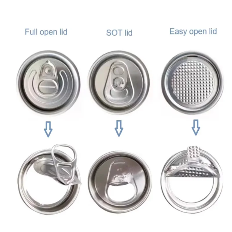 50/100pcs Pull Ring Lid Beverage Soda Drink Beer Cola Lids Food Can Cover Seal Keep Fresh Cover 55mm Can Lids Reusable