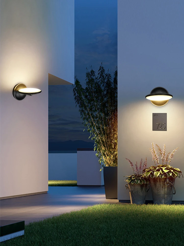 

Modern Designer LED Waterproof Wall Light Minimalist Outdoor Balcony Porch Light IP65 Park Wall light Bedroom Bedside Light