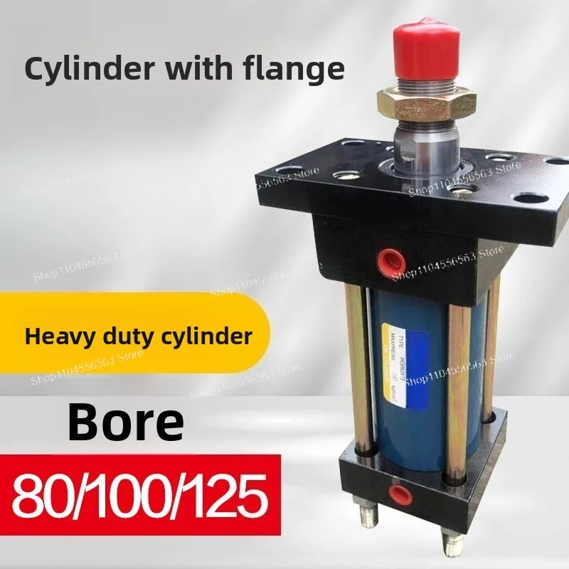 Heavy‑Duty Hydraulic Cylinder HOB Series, Bore 80/100/125, Stroke 50/100/150, FA FB Flange Mount