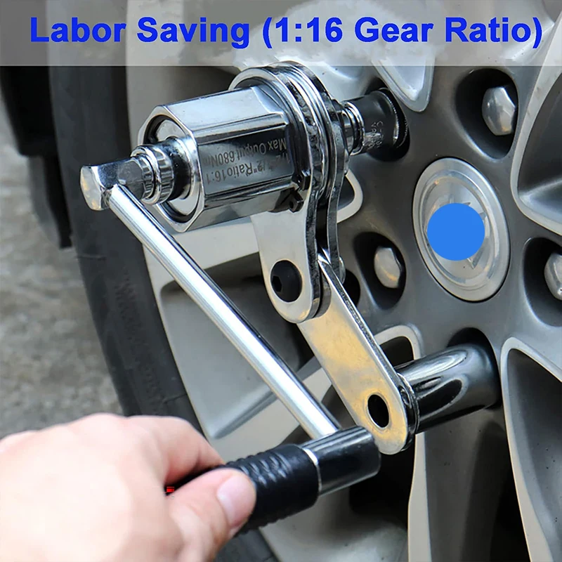 Upgraded Torque Multiplier, Heavy Duty Torque Multiplier Wrench Set for Lug Nut Remover 1/2 Driver 1:16 Labor Saving Wrench