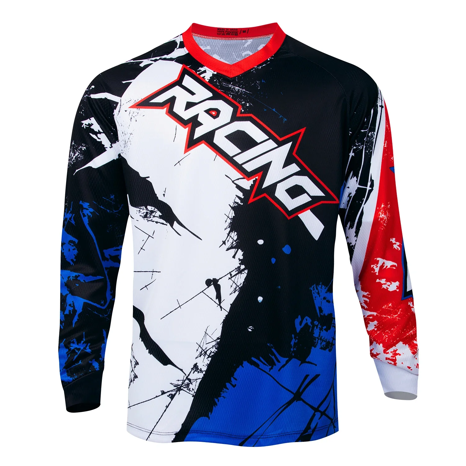 Profi-Motocross-Shirt mit langen Ärmeln, Mountainbike-Downhill-Trikot, Cross-Country-Fahrrad-Rennshirt, schnelltrocknendes Mountainbike-T-Shirt – Detail 8