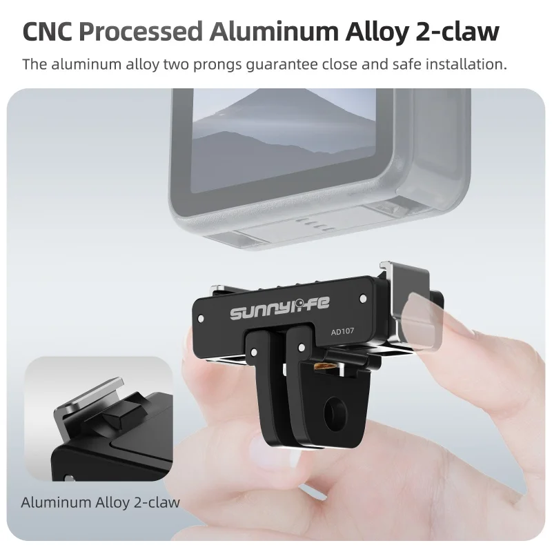 Adapter magnetyczny do DJI Osmo Action 6 Nano, szybkozłączka do DJI Osmo 360 II, akcesoria rozszerzające do kamery bazowej. — zdjęcie produktu 4
