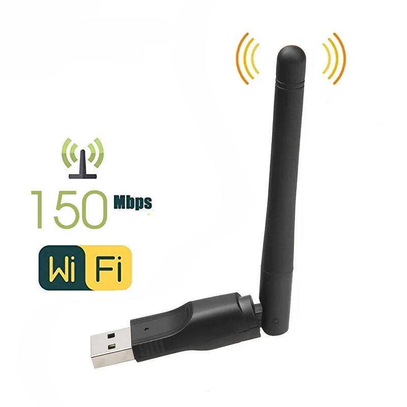 Mini USB Wifi Adapter RTL8188 802.11b/g/n Antenna 150Mbps Wireless Receiver Dongle Network Card Laptop TV BOX WiFi Dongle 2.5Ghz