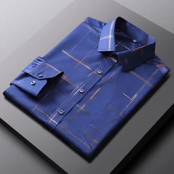 Men's Stylish Stripe Print Shirt, Casual Breathable Button Up Long Sleeve Easy-Care Shirt For Outdoor Activities, Men's Clothing