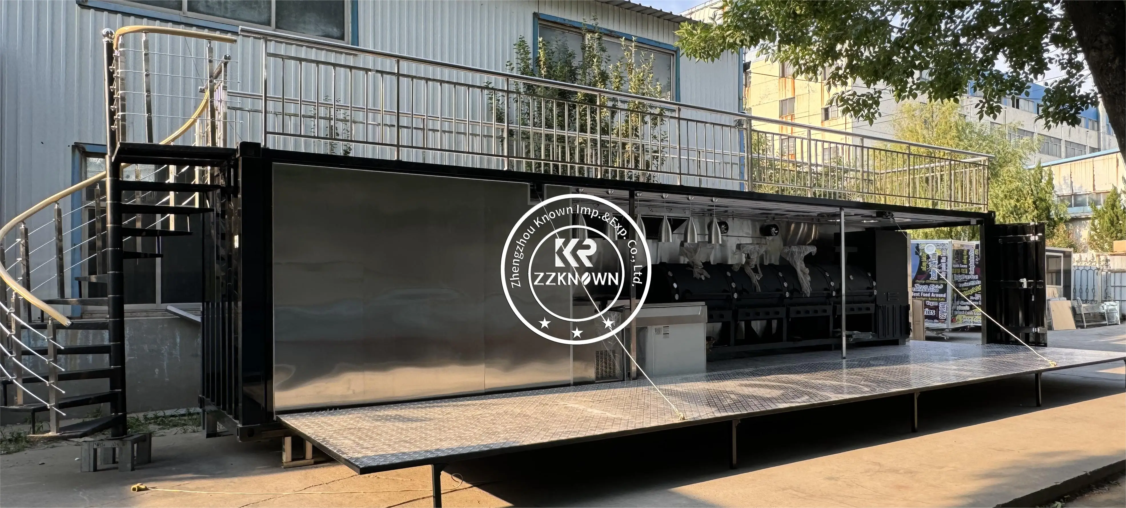 CE DOT Restaurant Fully Equipped Mobile Prefab Restaurant Bar Container Kitchen Coffee Shop