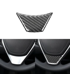 Steering Wheel Decoration Cover for Corolla 2014 2015 2016 2017 2018  Trim Sticker Decal Car Interior Accessories Carbon Fiber