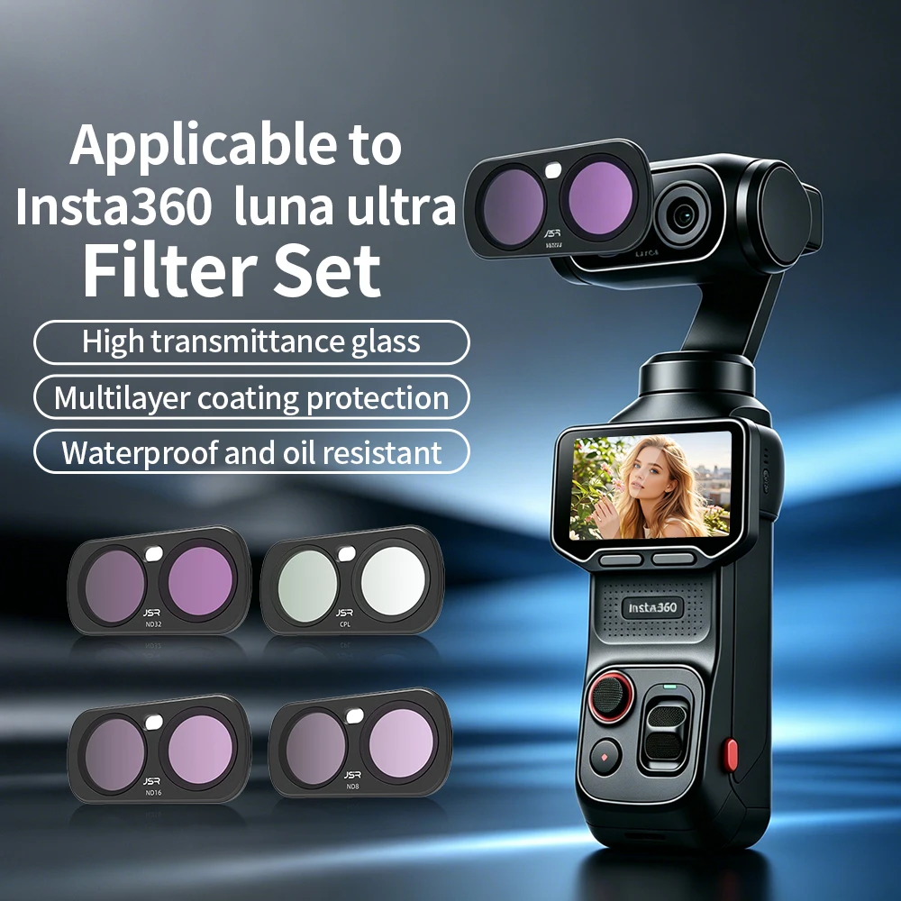 Kit de filtres pour objectif Insta360 Luna Ultra : CPL, Night, 1/4 Black Mist, ND, Star Film – Accessoires pour Insta360 Luna Ultra