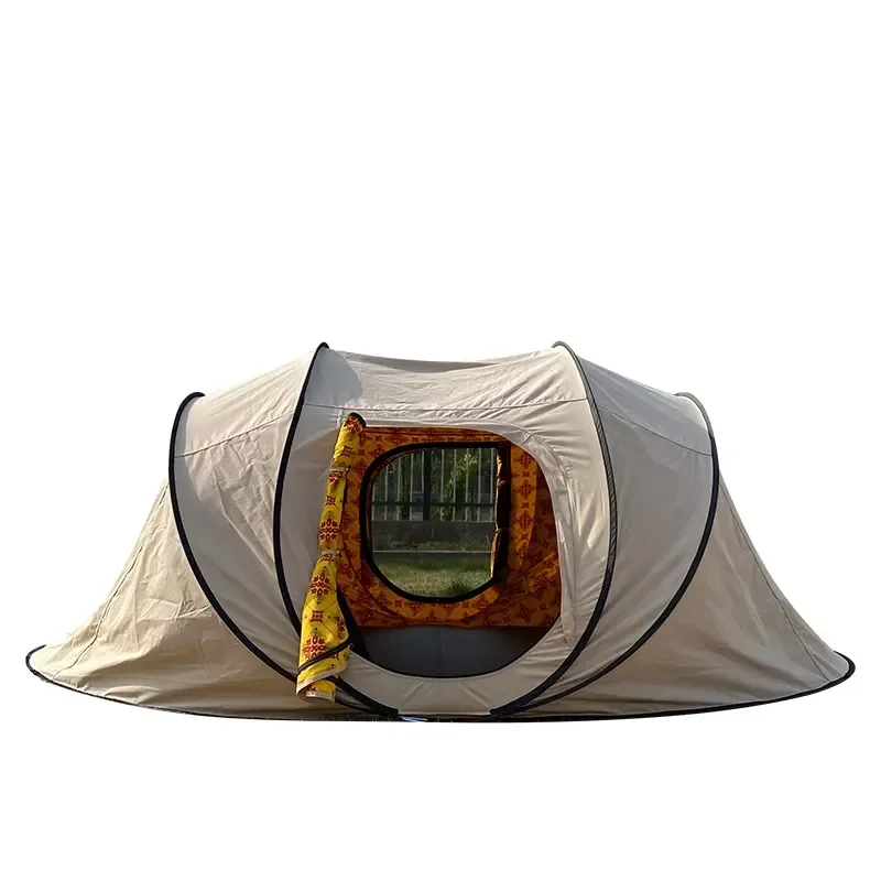 High Quality Double Layer Four-Season Easy Set Waterproof 3-4 Person Pop Instant Outdoor Family Camping Tent Automatic Quick