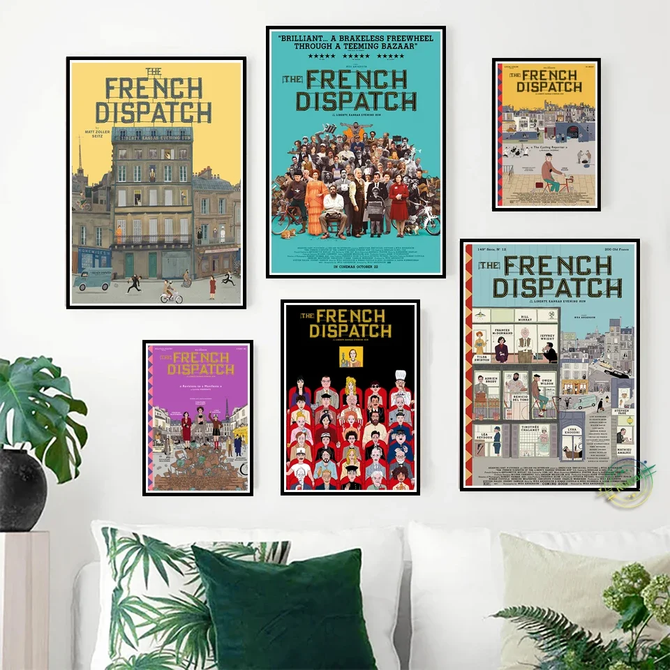 The French Dispatch Movie Poster Prints Canvas Art Wallpaper Picture Interior Bar Painting Home Decor Gift