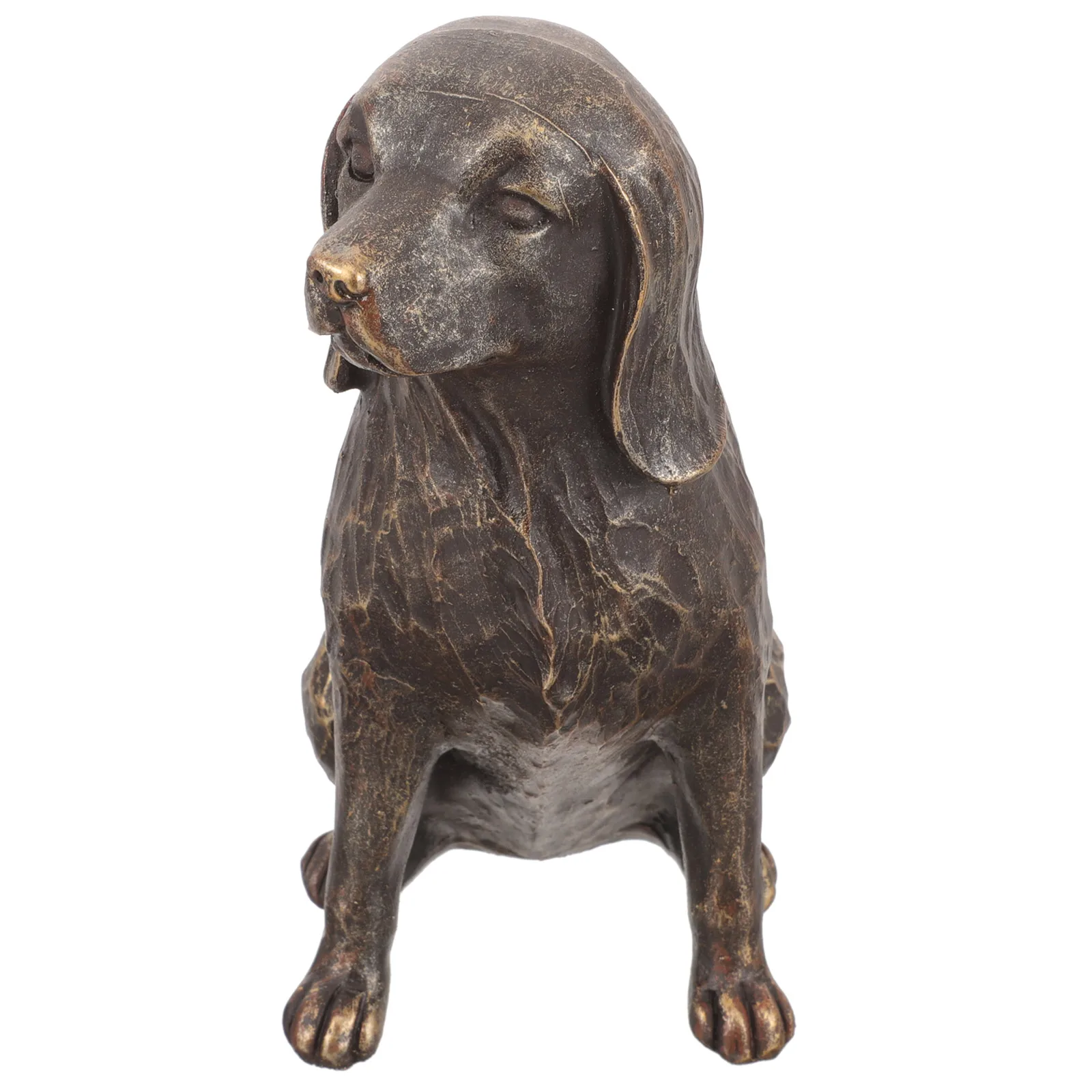 

Dachshund Statue Resin Craft Puppy Ornament Garden Decor Desktop Statue Small Size Stable Bottom Gift Idea Dog Figurine