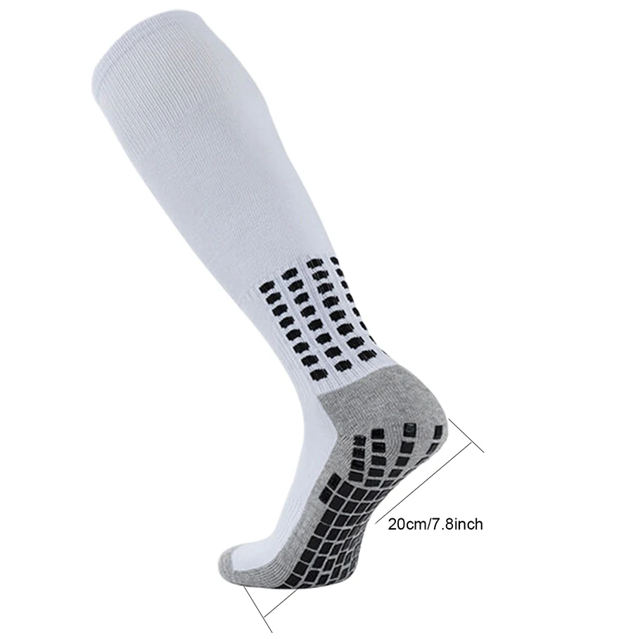 2 คู่ผู้ชายผู้หญิงเข่าสูงยาวถุงเท้ากีฬาลื่นสําหรับฟุตบอลบาสเกตบอลเบสบอลรักบี้ฟุตบอลขี่จักรยานวิ่งเทนนิส