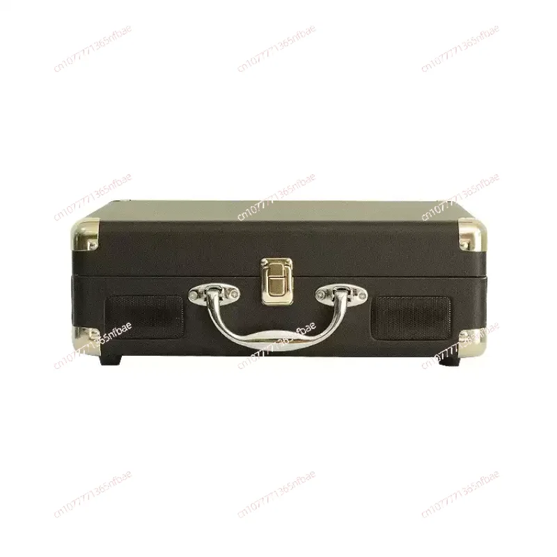 3-Speed Built-in Stereo Speaker Suitcase, Retro Vinyl Record Player