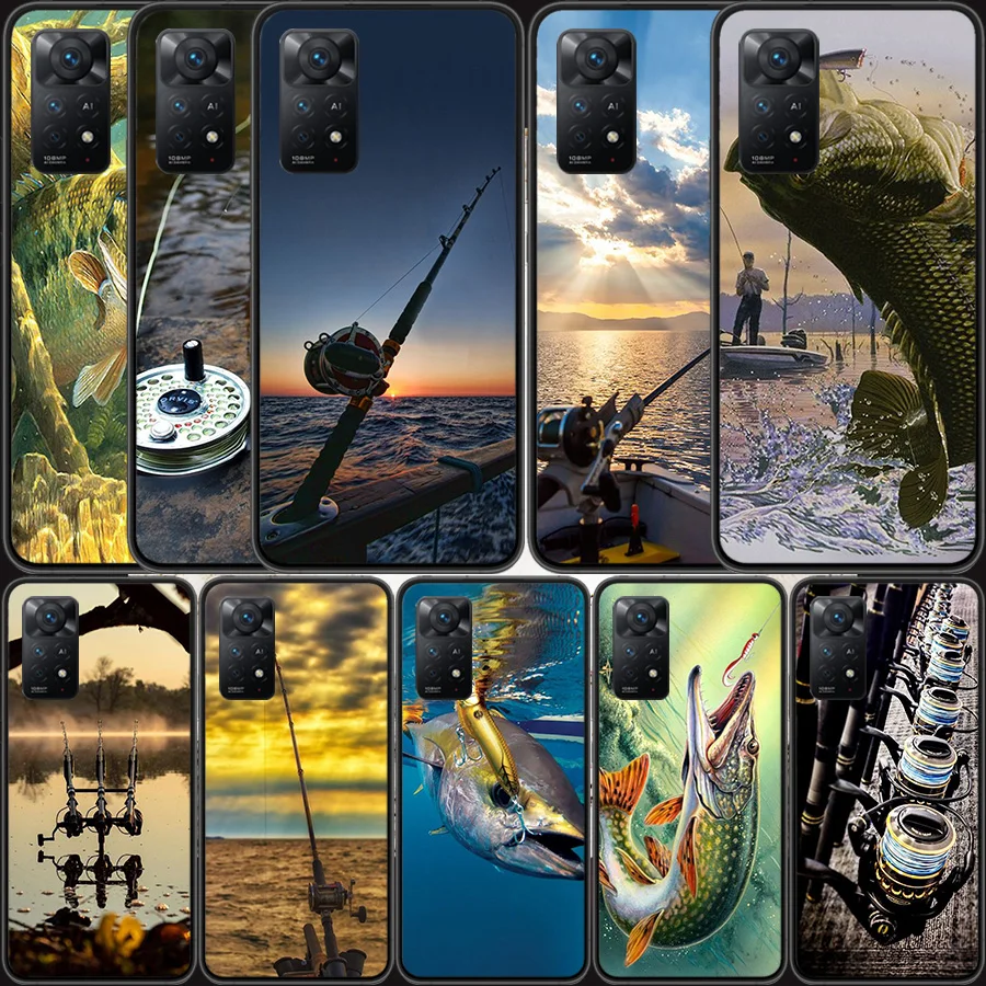 Recreational activities Carp Fishing Fish Phone Case For Redmi Note 14 13 Pro 5G Plus 12 12C 10 10A 10C 9 9A 9C 9T 8 8A K60 K70