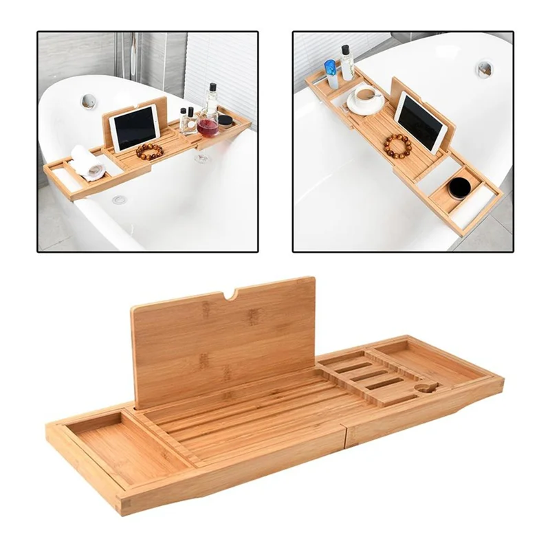 

RALCA-Expandable Bathtub Tray -Telescopic Antiskid Bathing Rack Adjustable Bath Tray, Bathtub Stand Holder