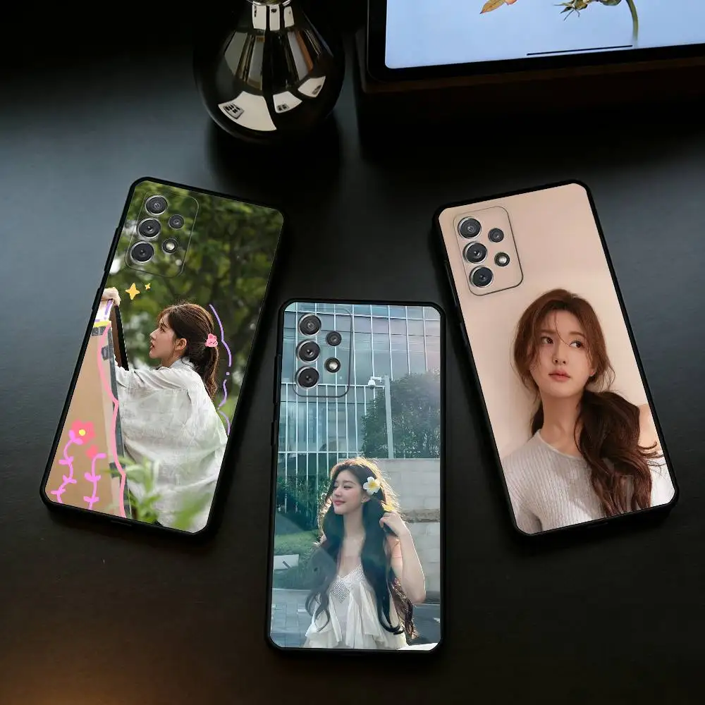 

Chinese actress lusi Rosy Zhao Phone Case For Samsung Galaxy A73,A72,A71,A70,A53,A52,A51,Soft Silicone Black Cover
