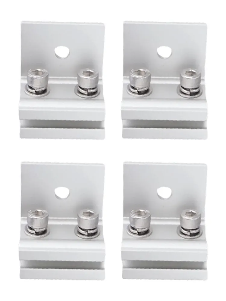 /4 /Pack /Aluminum Alloy Solar Panel Mounting Bricks For For For Tile Roof Photovoltaic Clamp Fixture With Stainless Steel Screw