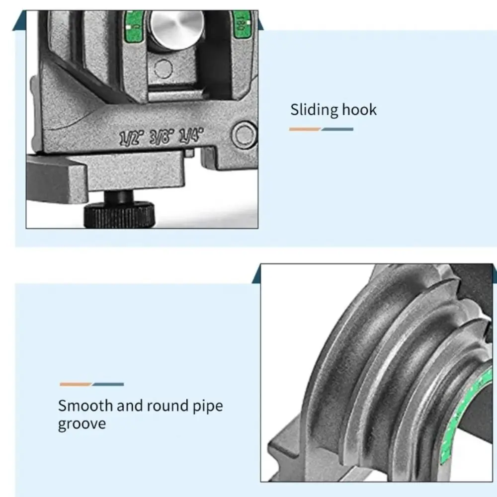 

Hand Tools 3-in-1 Tubing Bender Lever Type 180° Pipe Bender Durable Aluminum Alloy Bending Tool Air Conditioning Repair