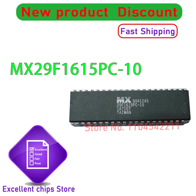 

50pcs MX29F1615PC-10 29F1615PC-10 MX29F1615PC MX29F1615 DIP42 In Stock
