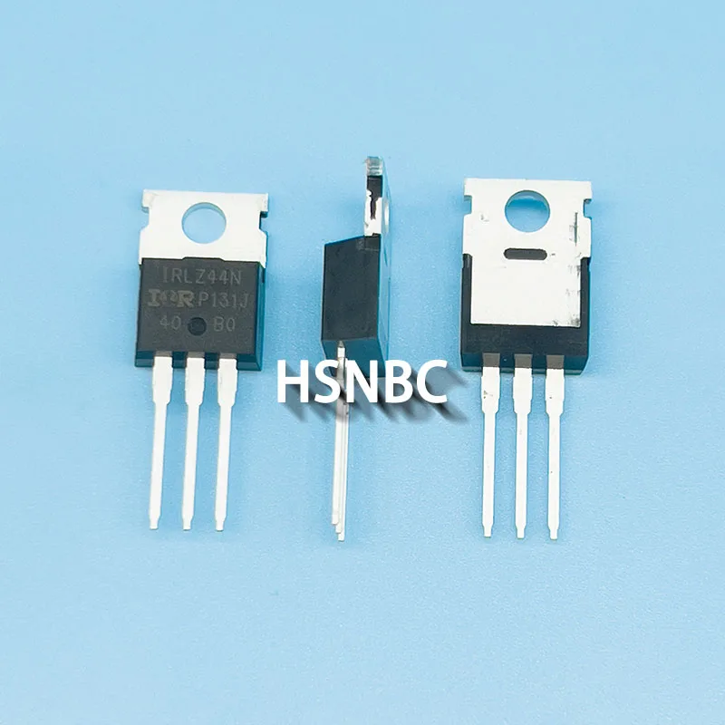 10Pcs/Lot IRLZ44NPBF IRLZ44N LZ44N TO-220 55V 47A MOSFET N-Channel Field-effect Transistor 100% New Imported Original