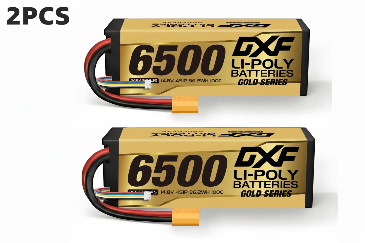 DXF 4S Lipo Batterij Grafeen 14.8V 15.2V 6500mAh 8000mAh 8400mAh 9200mAh 5mm 100C 120C 130C 140C voor 1/8 Buggy Truggy Auto Racing