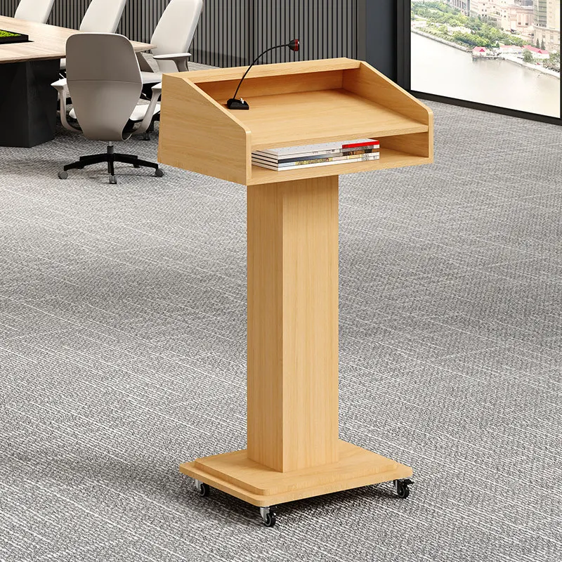 

Mobile podium, conference room, welcome reception desk, speaker's seat, and host desk